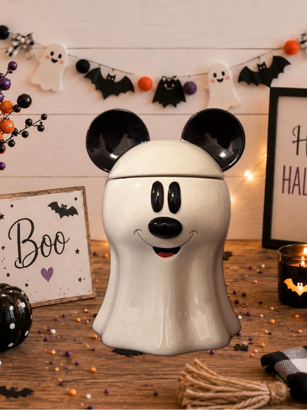 Mickey Mouse Ghost Cookie Jar